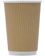 12oz VIP cups ( Black and Brown check Ripple)