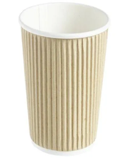 8oz VIP cups ( Black and Brown check Ripple)