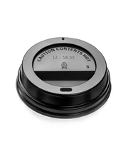 Plastic 80 mm Sipper LID Black